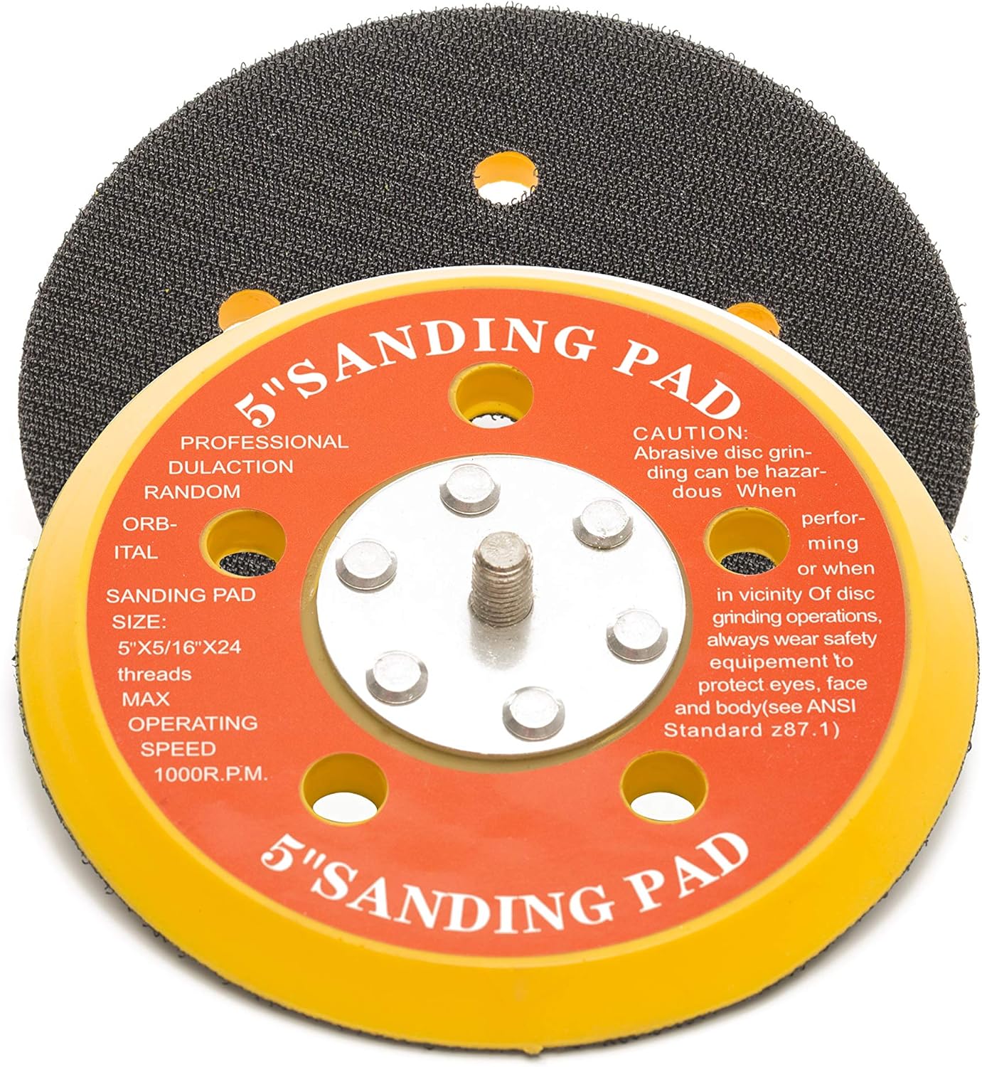 125mm ( 5") Dual Action Backing Pad 5/16"-24 - 5 holes - medium profile