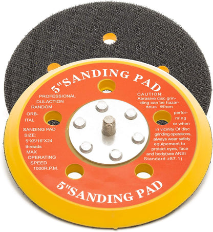 125mm ( 5") Dual Action Backing Pad 5/16"-24 - 5 holes - medium profile