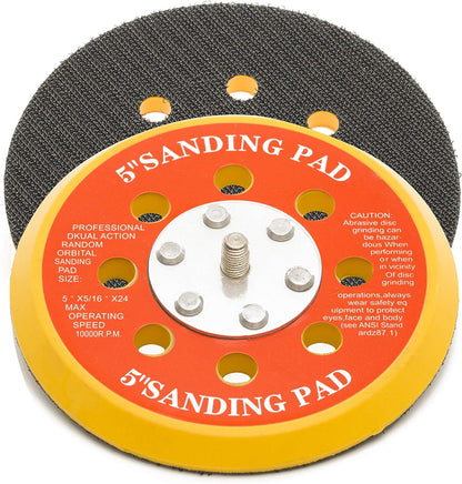 125mm ( 5") Dual Action Backing Pad 5/16"-24 - 8 holes - medium profile