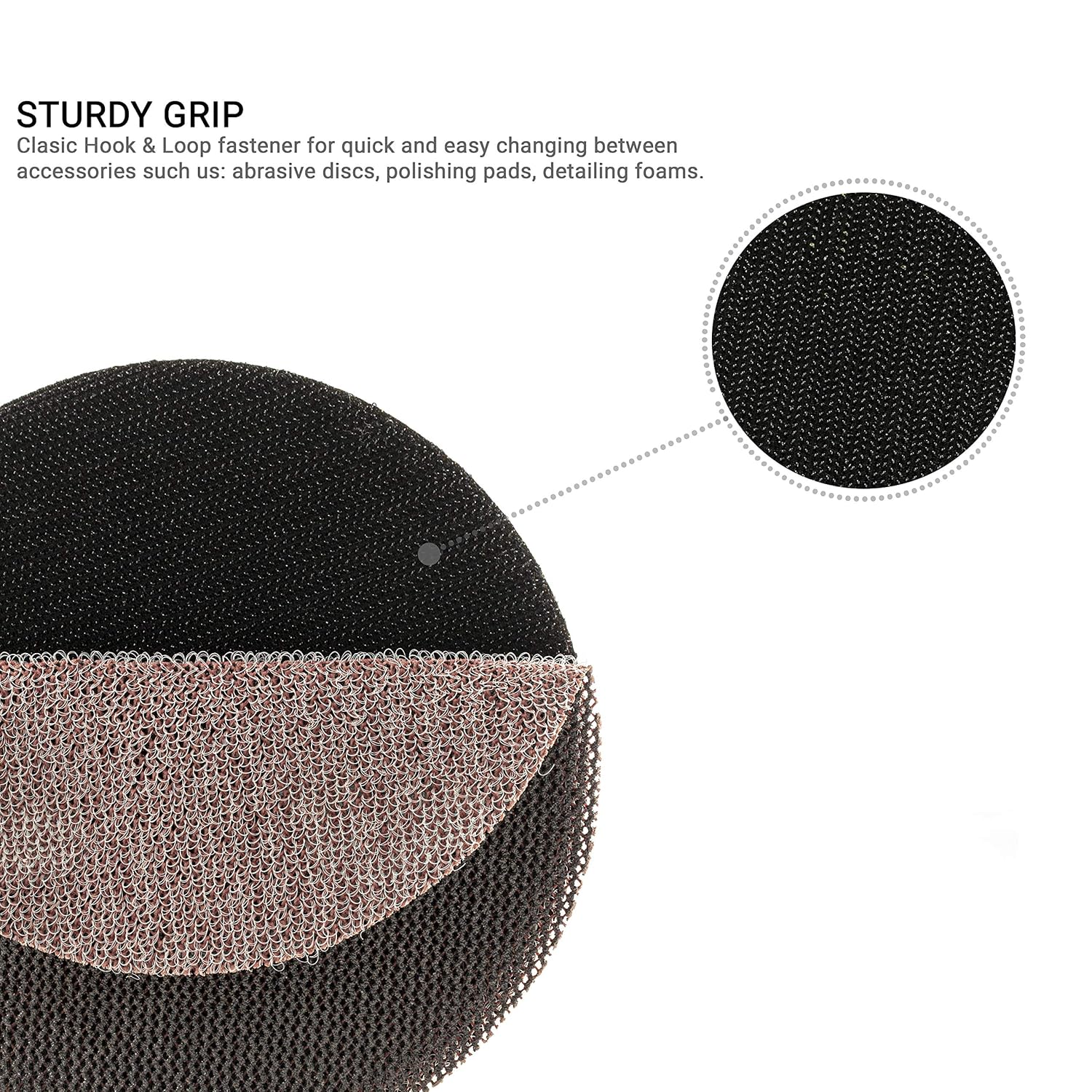 115mm ( 4.5") Spindle Pad - Rubber rigid
