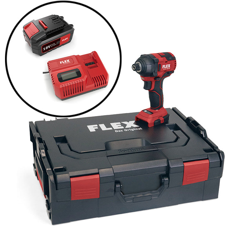 Flex ID 1/4" 18.0-EC Cordless impact drill set