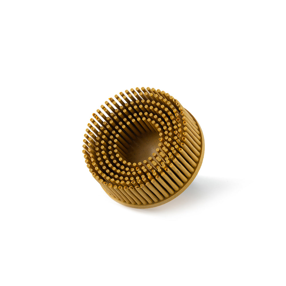 Quick-Lock Bristle Disc / 2" (50 mm) - Yellow Grid 80