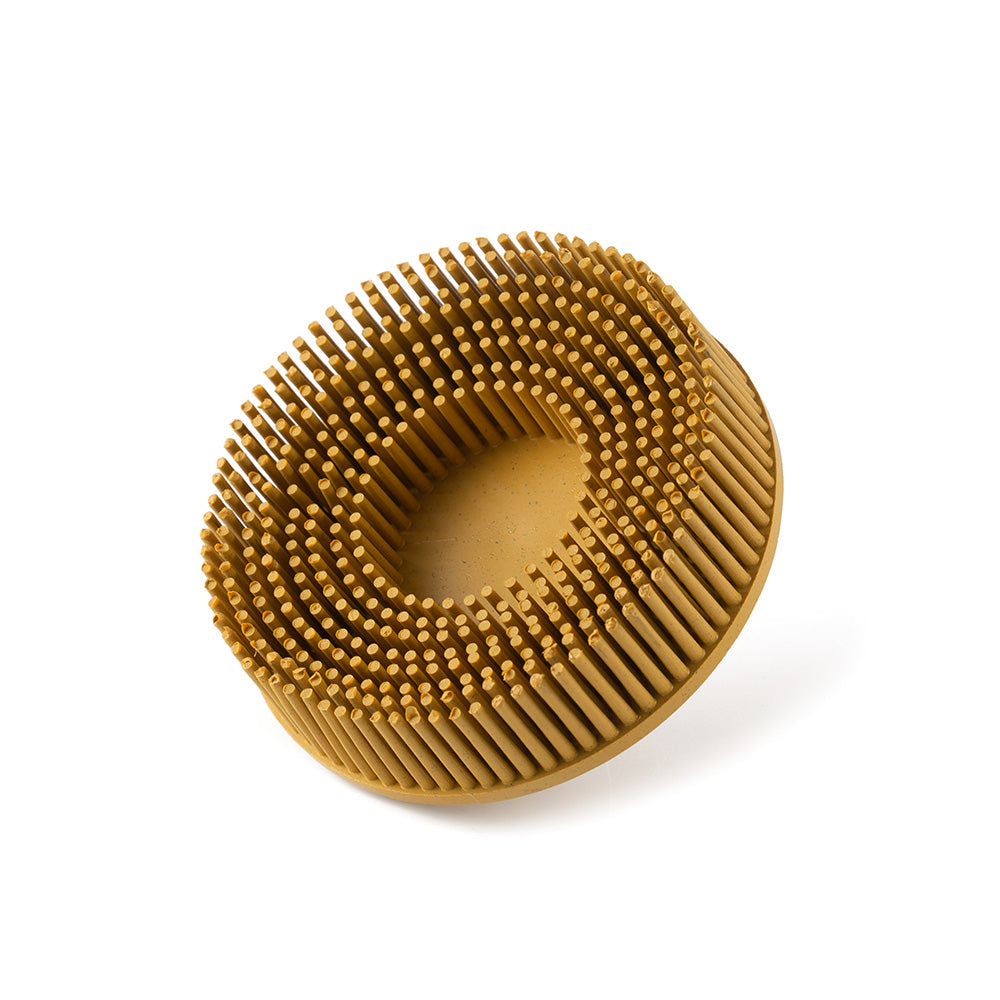 Quick-Lock Bristle Disc / 3" 75mm - Yellow Grid 80