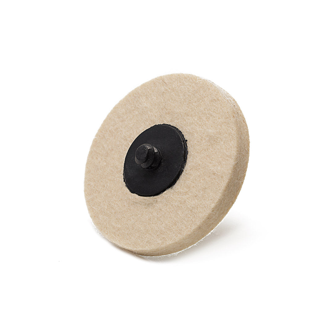 Quick-Lock Felt Buffing Pad / 3" (75 mm) - 3 pk Felt Pads