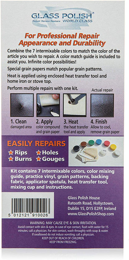 Leather & Vinyl Repair Kit Heat Cure – DIY Repairs in Minutes