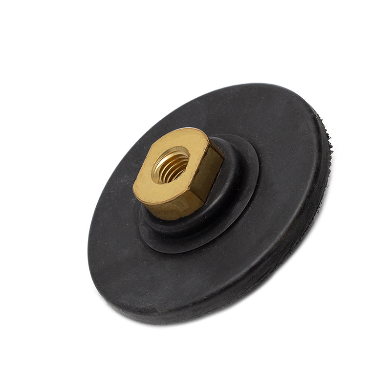5/8"-11 Semi-Rigid Hook and Loop Backing Pad / 4" 100mm - Water Feed