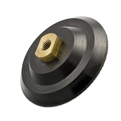 5/8"-11 Rigid Hook and Loop Backing Pad / 5" 125mm - Water Feed